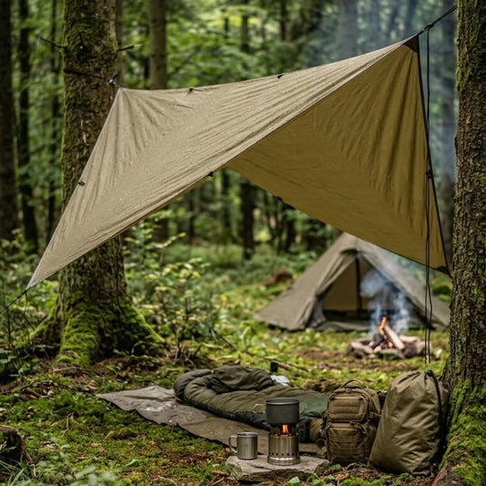 Abri de Survie en Forêt en pleine nature