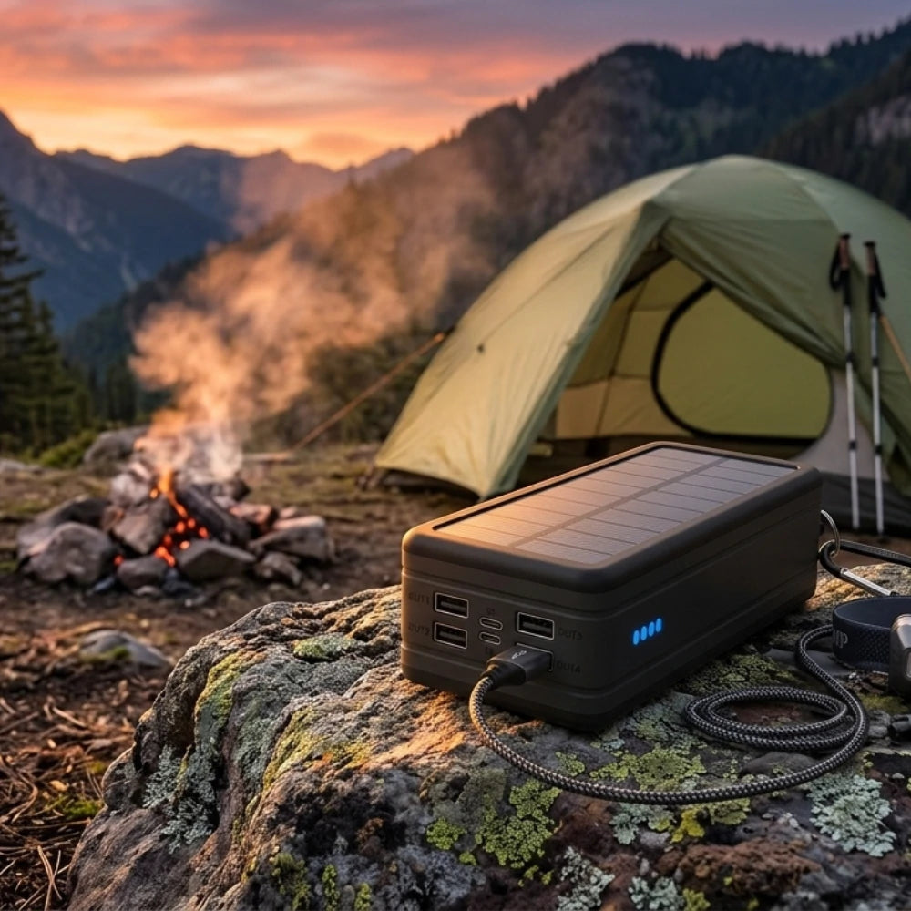 Batterie Solaire de Secours 2 en 1