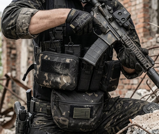 ceinture tactique de survie portée en situation
