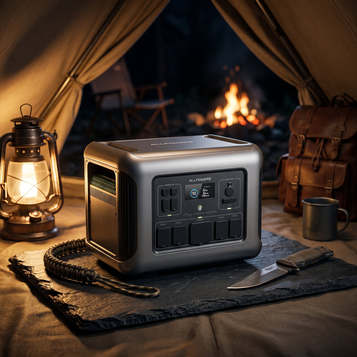 Générateur Électrique Portable ALLPOWERS R600 – 299Wh — Hero premium fond sombre
