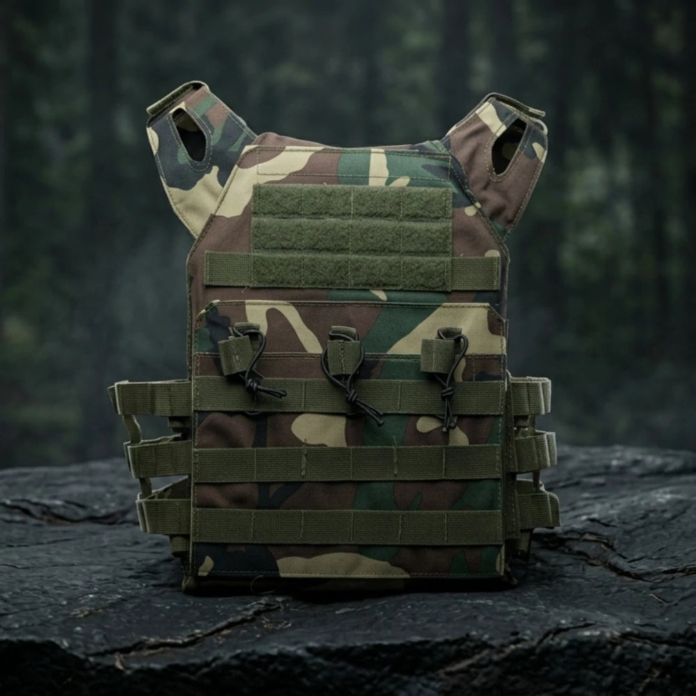 Gilet Tactique Camouflage Foret Molle