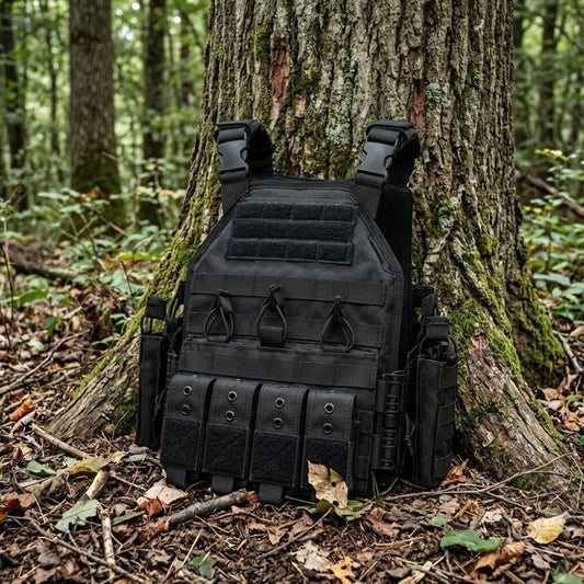 Gilet tactique force spéciale en pleine nature
