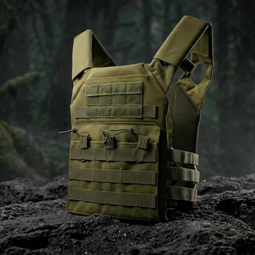 Gilet Tactique Vert Molle