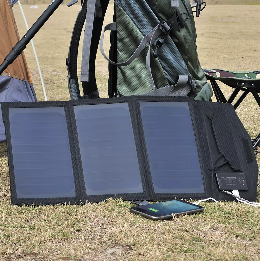 Panel solar para bolsa