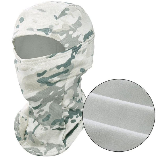 Camouflage Camouflage Blanc Cagoule Hiver Multifonction Outdoor