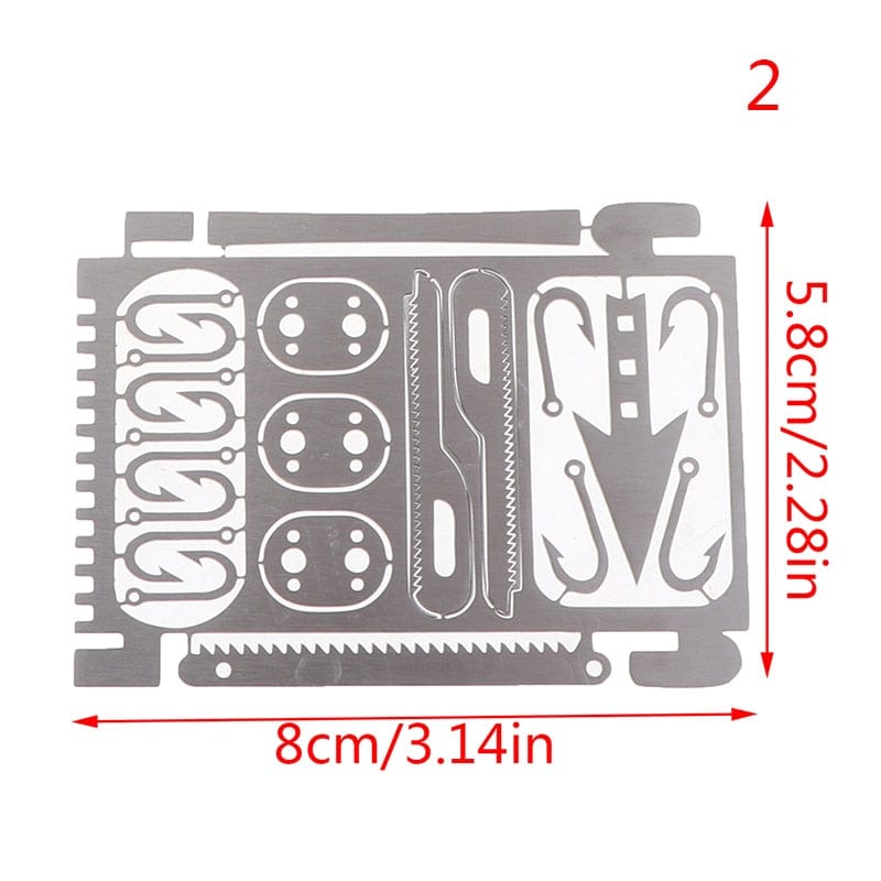 Carte de Survie Modèle 1 Carte de Survie 17 en 1