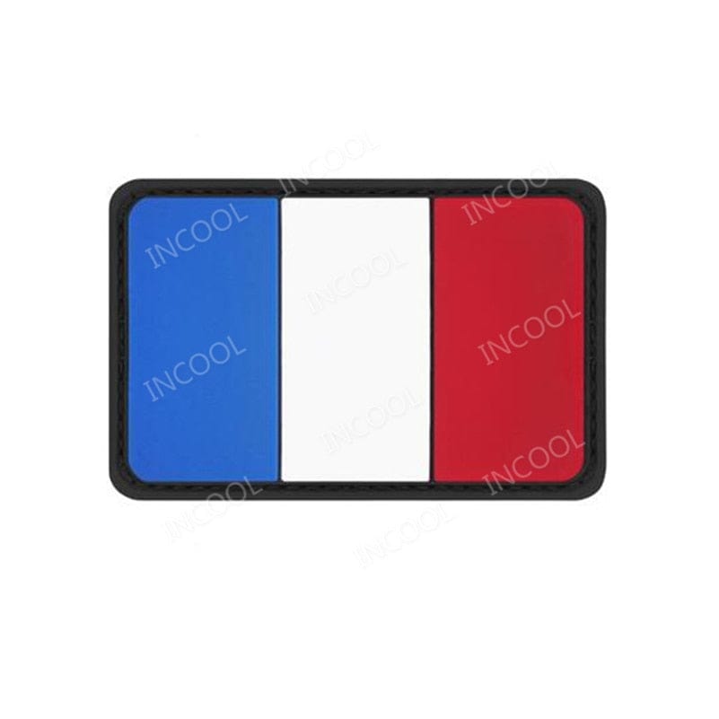 Ecusson Militaire 15 PVC 8X5CM Ecusson Drapeau France