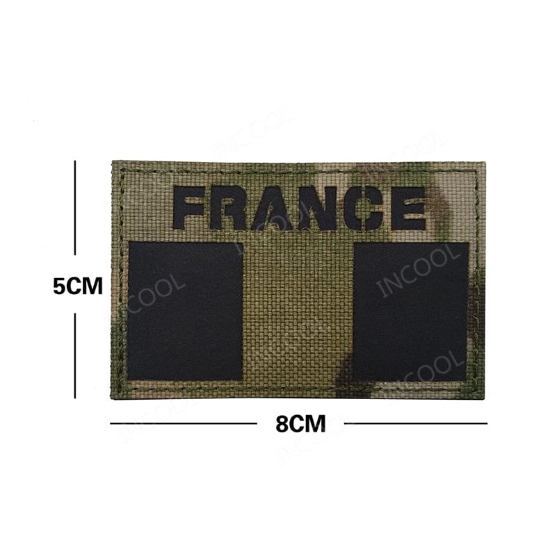 Ecusson Militaire 16  8X5 Ecusson Drapeau France