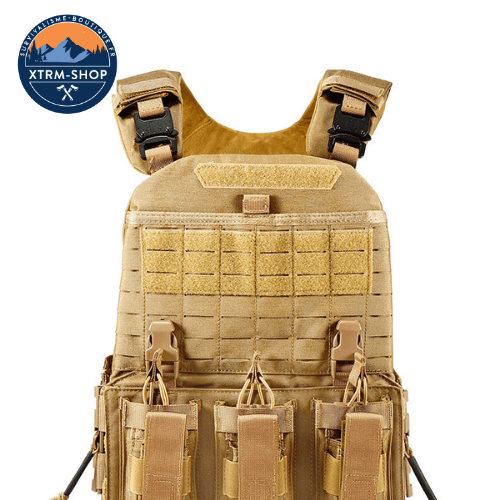 gilet tactique désert militaire coloris khaki