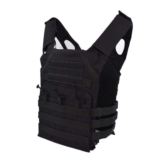 gilet tactique noir molle vue d'ensemble