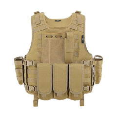Gilet Tactique Tan / Taille Unique Gilet Tactique Souple