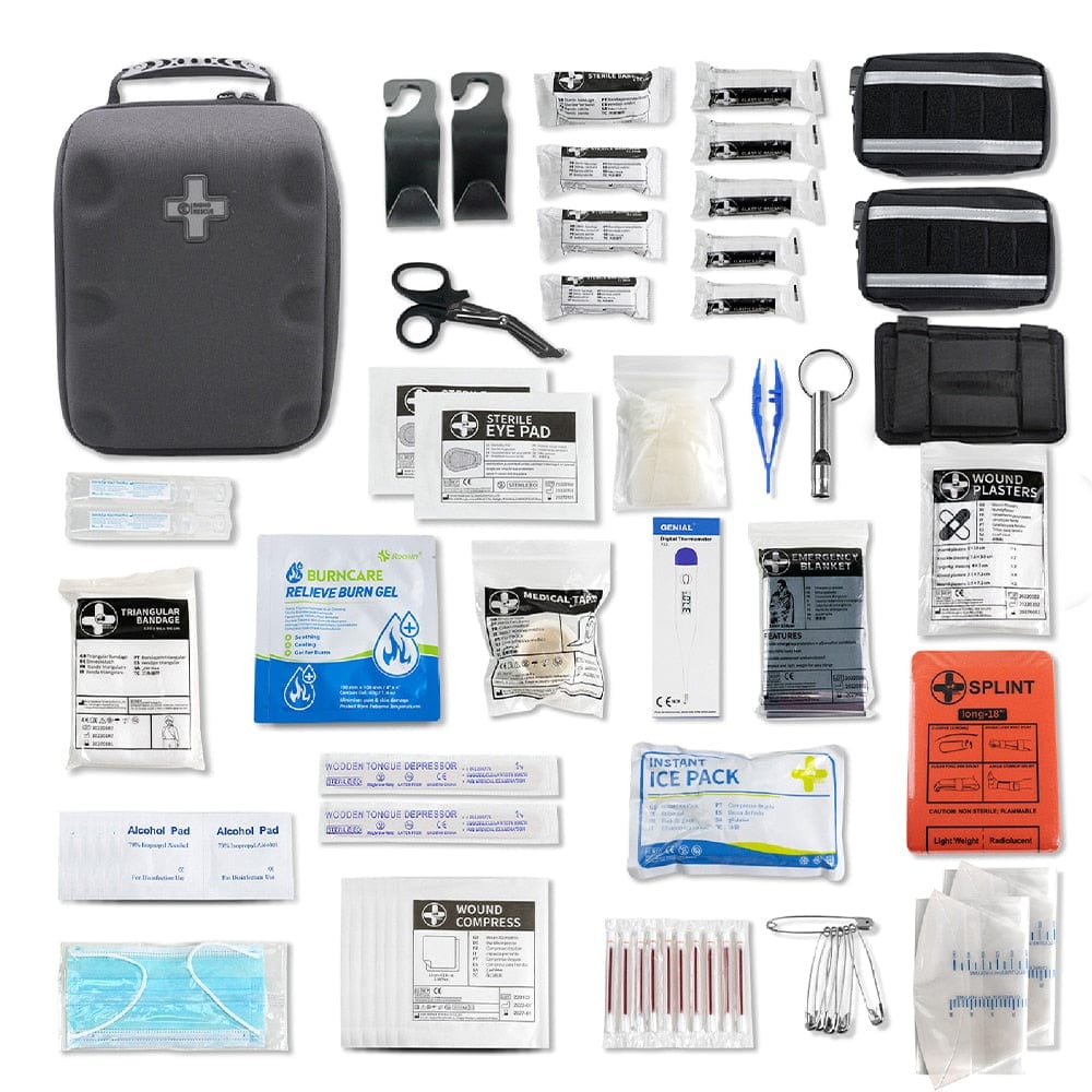 Trousse de secours Full Kit 82 pcs Pack de Secours Automobile