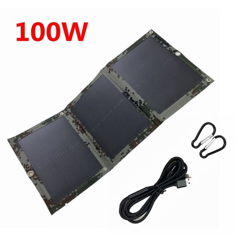 Batterie Solaire 100W Panneaux Solaires de Survie