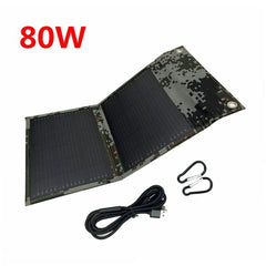 Batterie Solaire 80W Panneaux Solaires de Survie